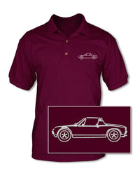 Porsche 914 Targa - Adult Pique Polo Shirt - Side View