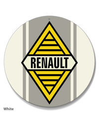 Renault Emblem Round Aluminum Sign