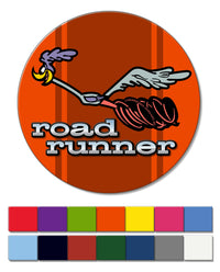 1969 - 1974 Plymouth Road Runner Emblem Novelty Round Fridge Magnet