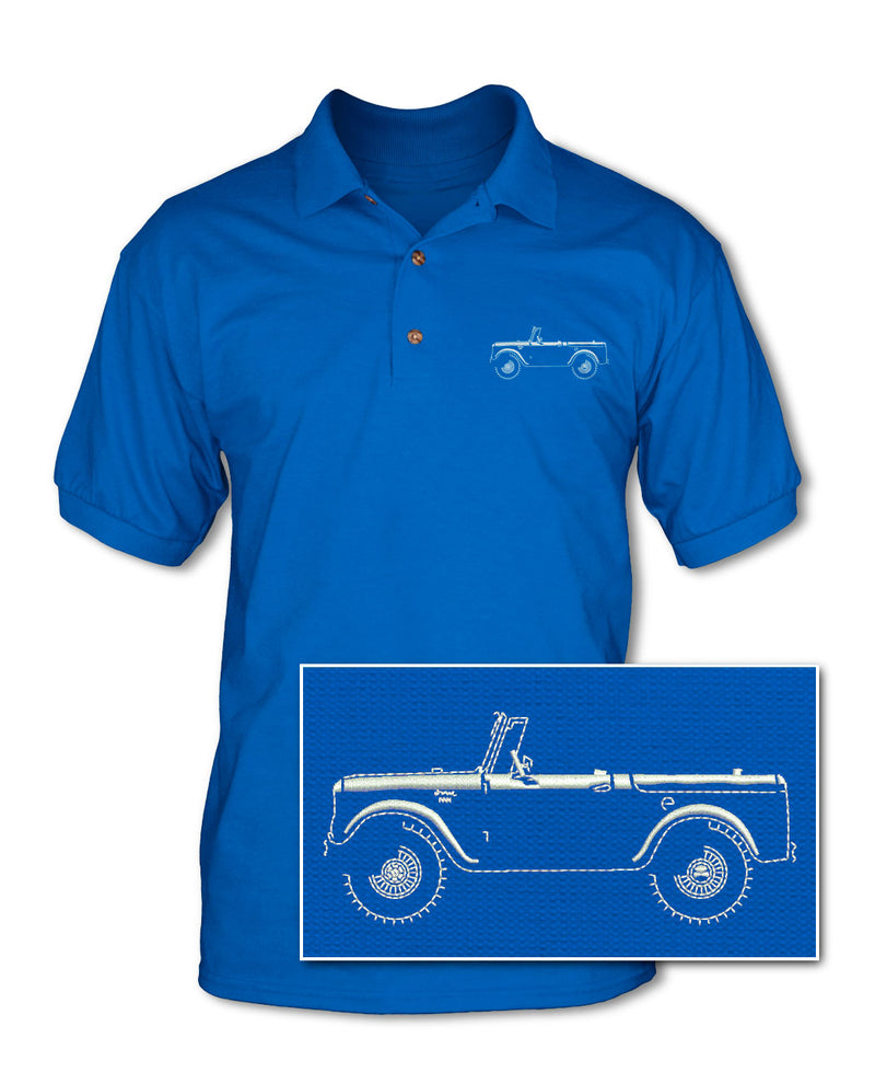 1960 - 1965 International Scout I Adult Pique Polo Shirt - Side View