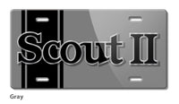 1971 - 1980 International Scout II Emblem Novelty License Plate
