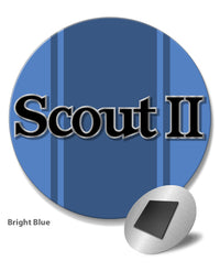 1971 - 1980 International Scout II Graphic Emblem Round Fridge Magnet