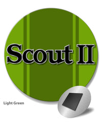 1971 - 1980 International Scout II Graphic Emblem Round Fridge Magnet