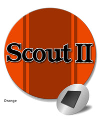 1971 - 1980 International Scout II Graphic Emblem Round Fridge Magnet