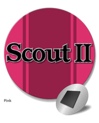 1971 - 1980 International Scout II Graphic Emblem Round Fridge Magnet