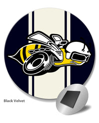 Dodge Super Bee Illustration Novelty Round Fridge Magnet
