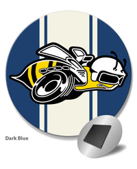 Dodge Super Bee Illustration Novelty Round Fridge Magnet