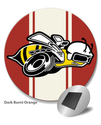 Dodge Super Bee Illustration Novelty Round Fridge Magnet