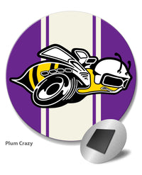 Dodge Super Bee Illustration Novelty Round Fridge Magnet