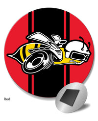 Dodge Super Bee Illustration Novelty Round Fridge Magnet