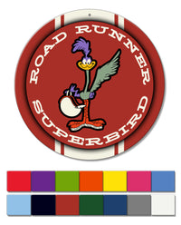 1970 Plymouth Road Runner Superbird Emblem Novelty Round Aluminum Sign