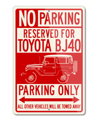 Toyota BJ40 Land Cruiser 4x4 Reserved Parking Only Sign