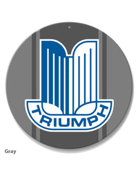 Triumph Emblem Round Aluminum Sign