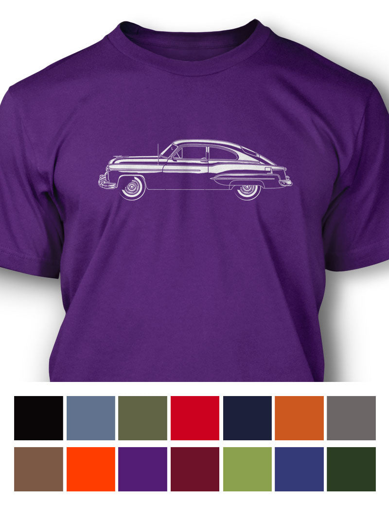 1950 Oldsmobile 98 Deluxe Club Sedan T-Shirt - Men - Side View