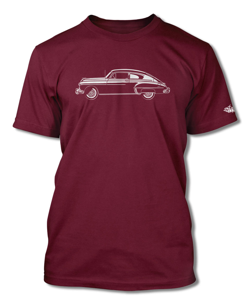 1950 Oldsmobile 88 Club Sedan T-Shirt - Men - Side View