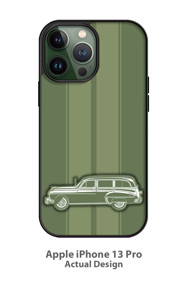 1950 Oldsmobile 88 Woody Wagon Smartphone Case - Racing Stripes