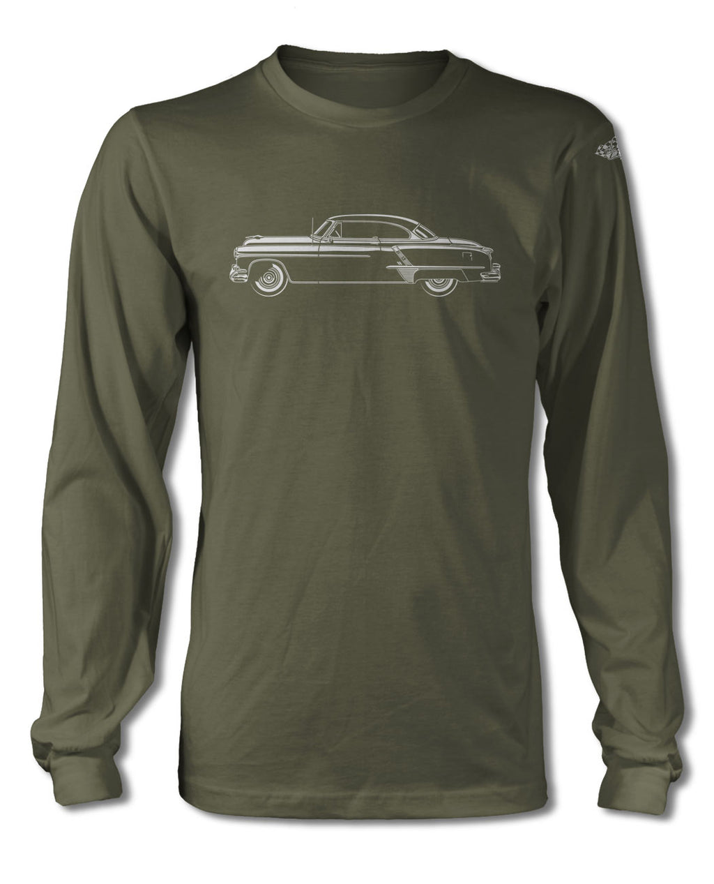 1952 Oldsmobile Super 88 Holiday Hardtop T-Shirt - Long Sleeves - Side View