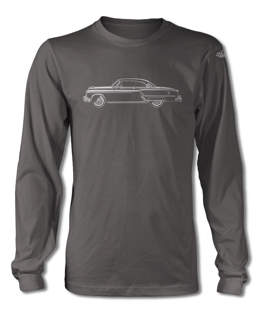 1953 Oldsmobile 98 Holiday Hardtop T-Shirt - Long Sleeves - Side View