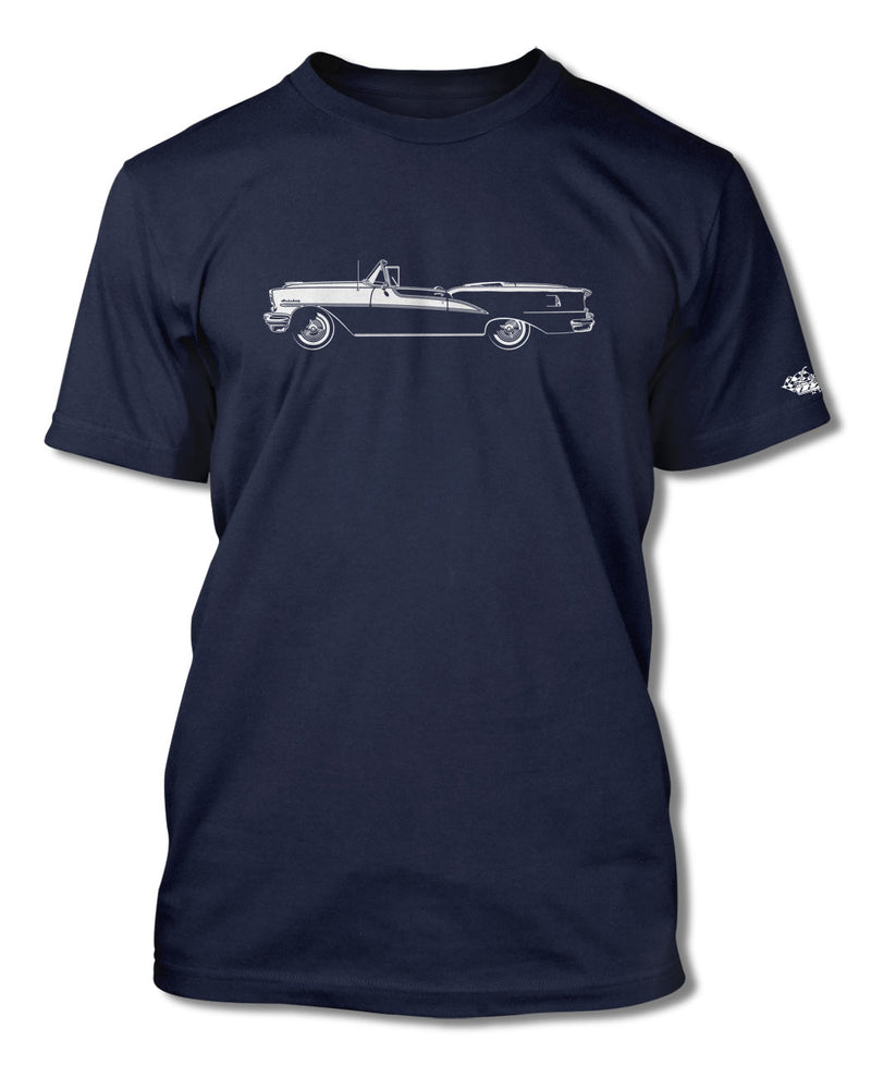 1955 Oldsmobile 98 Starfire Convertible T-Shirt - Men - Side View