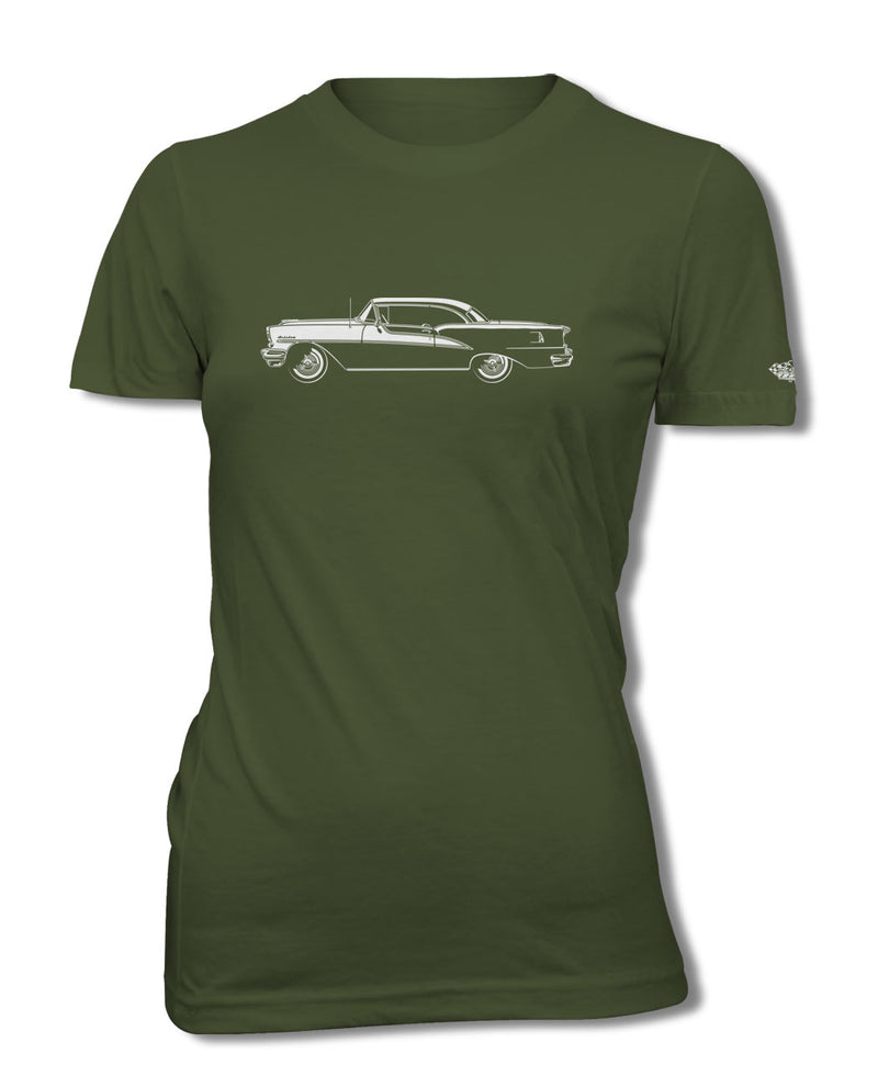 1955 Oldsmobile 98 Holiday Hardtop T-Shirt - Women - Side View