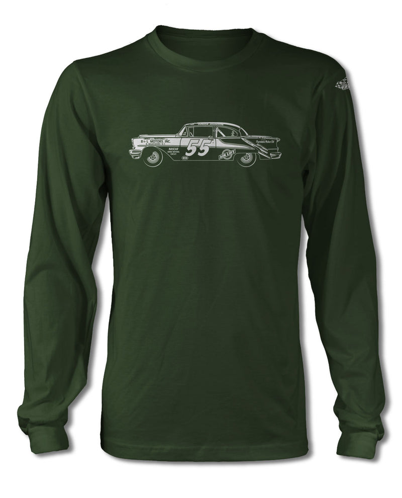 1955 Oldsmobile Super 88 Junior Johnson T-Shirt - Long Sleeves - Side View