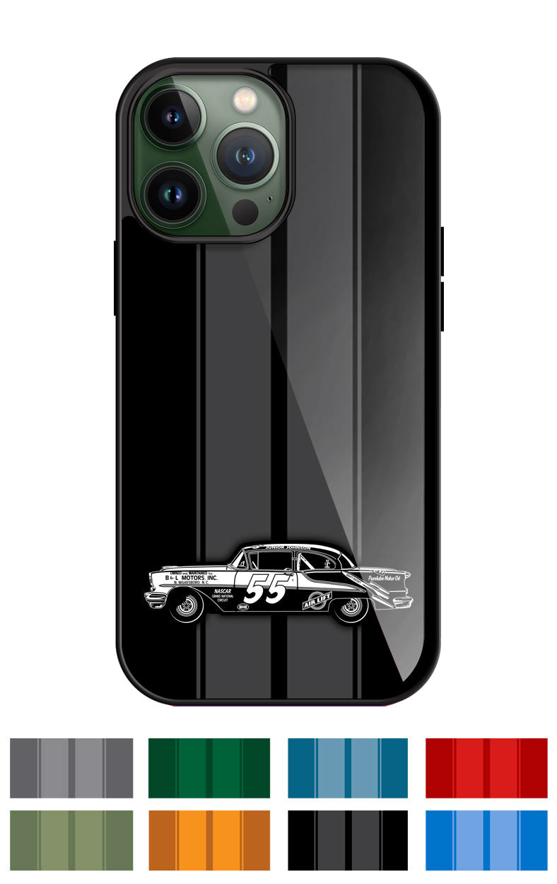 1955 Oldsmobile Super 88 Junior Johnson Smartphone Case - Racing Stripes