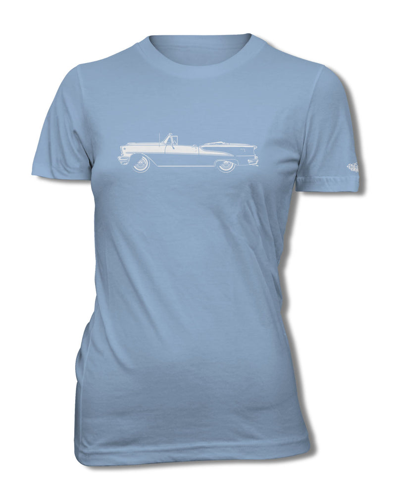 1955 Oldsmobile Super 88 Convertible T-Shirt - Women - Side View