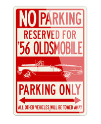 1956 Oldsmobile 98 Starfire Convertible Reserved Parking Only Sign