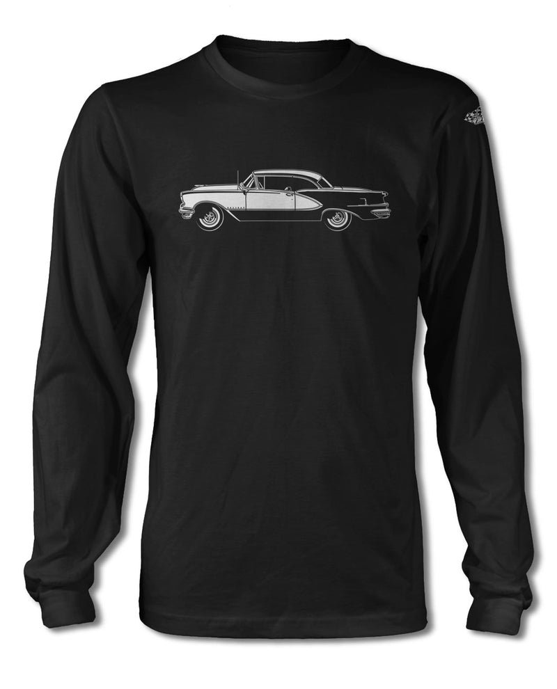 1956 Oldsmobile 98 Holiday Hardtop T-Shirt - Long Sleeves - Side View