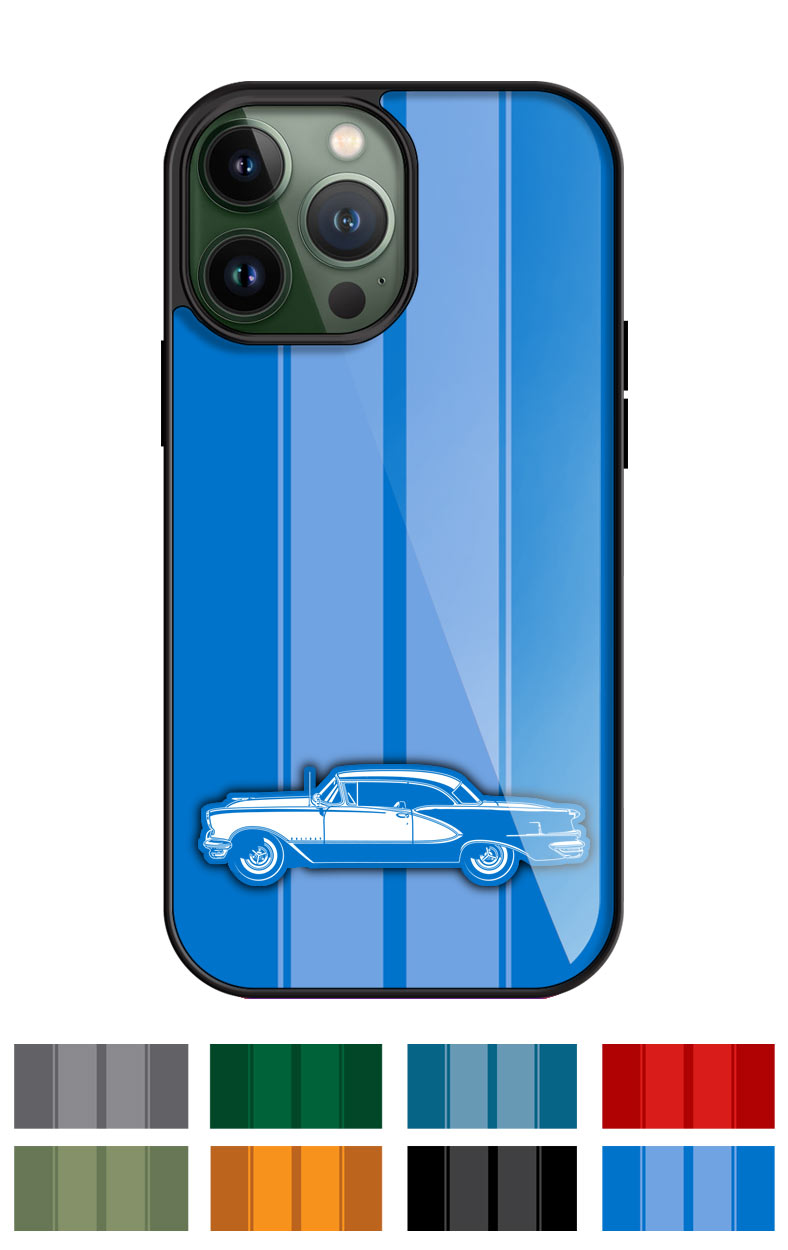 1956 Oldsmobile 98 Holiday Hardtop Smartphone Case - Racing Stripes