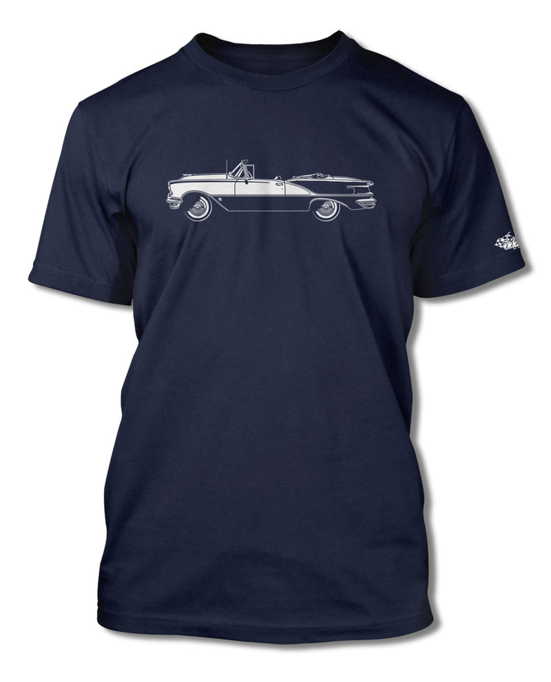 1956 Oldsmobile Super 88 Convertible T-Shirt - Men - Side View
