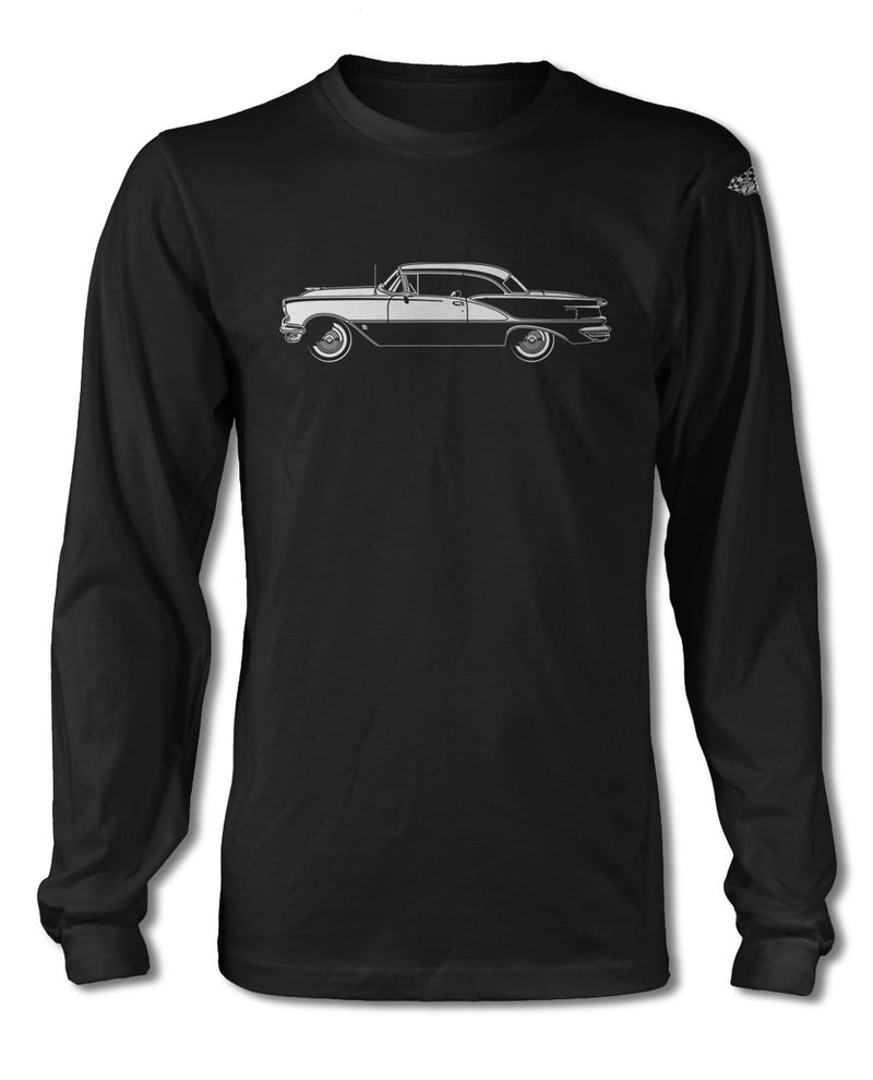 1956 Oldsmobile Super 88 Holiday Hardtop T-Shirt - Long Sleeves - Side View