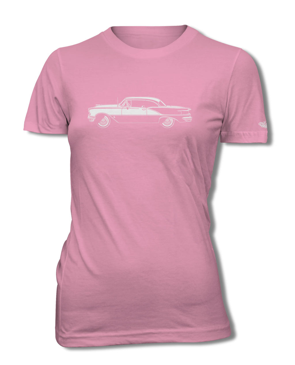 1956 Oldsmobile Super 88 Holiday Hardtop T-Shirt - Women - Side View