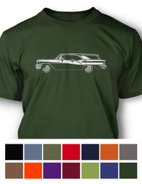1957 Oldsmobile Super 88 Fiesta Station Wagon T-Shirt - Men - Side View