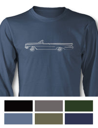 1959 Oldsmobile 98 Starfire Convertible T-Shirt - Long Sleeves - Side View