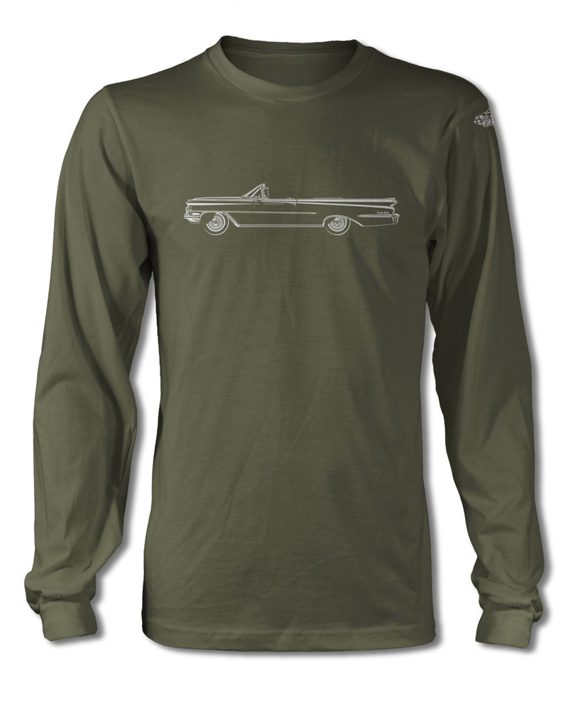 1959 Oldsmobile 98 Starfire Convertible T-Shirt - Long Sleeves - Side View