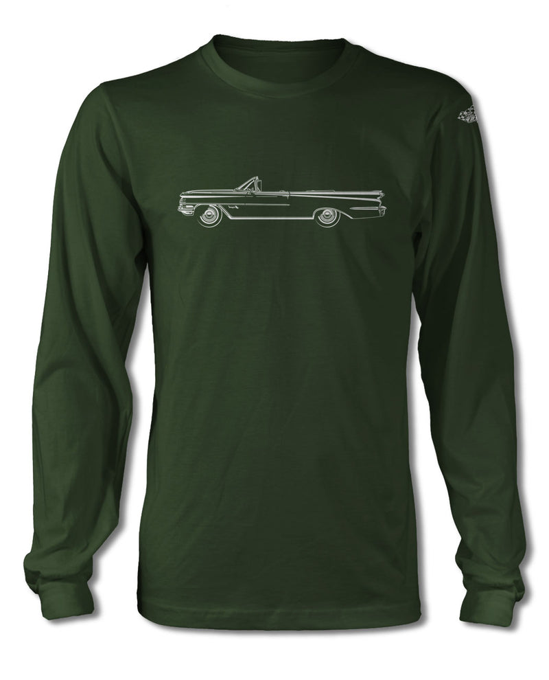 1959 Oldsmobile Super 88 Convertible T-Shirt - Long Sleeves - Side View