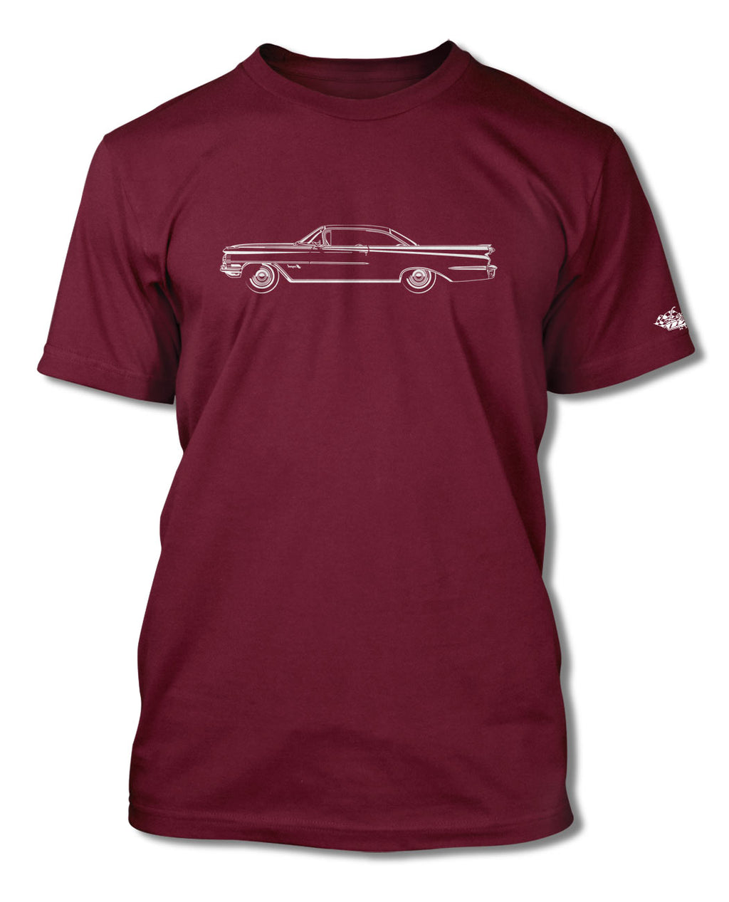 1959 Oldsmobile Super 88 Holiday Hardtop T-Shirt - Men - Side View