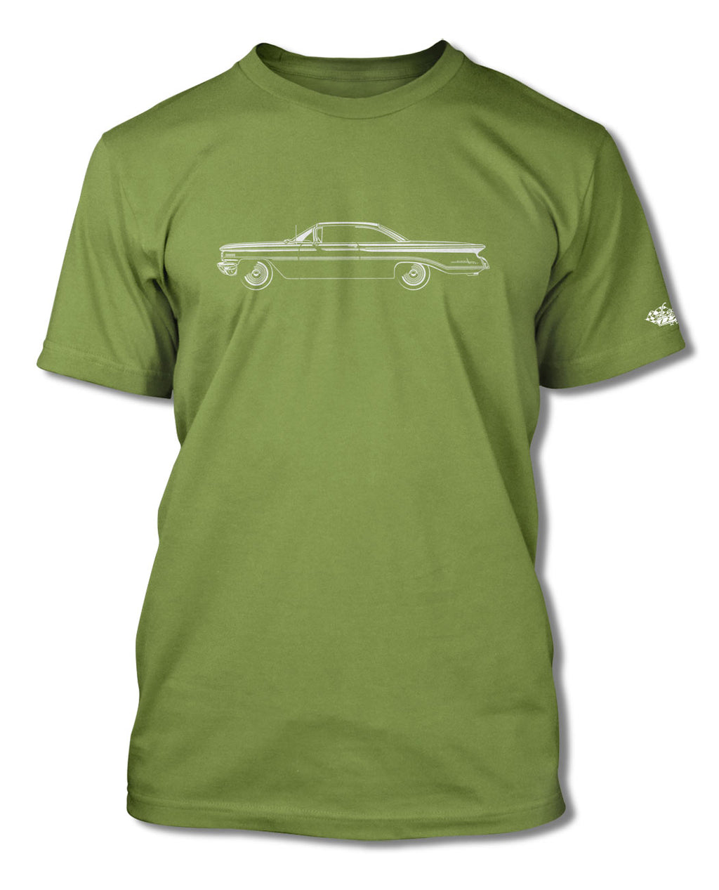 1960 Oldsmobile 98 Holiday Coupe T-Shirt - Men - Side View