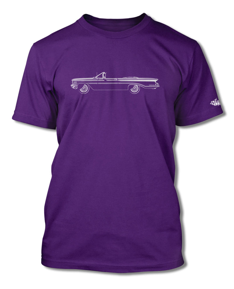 1960 Oldsmobile Super 88 Convertible T-Shirt - Men - Side View