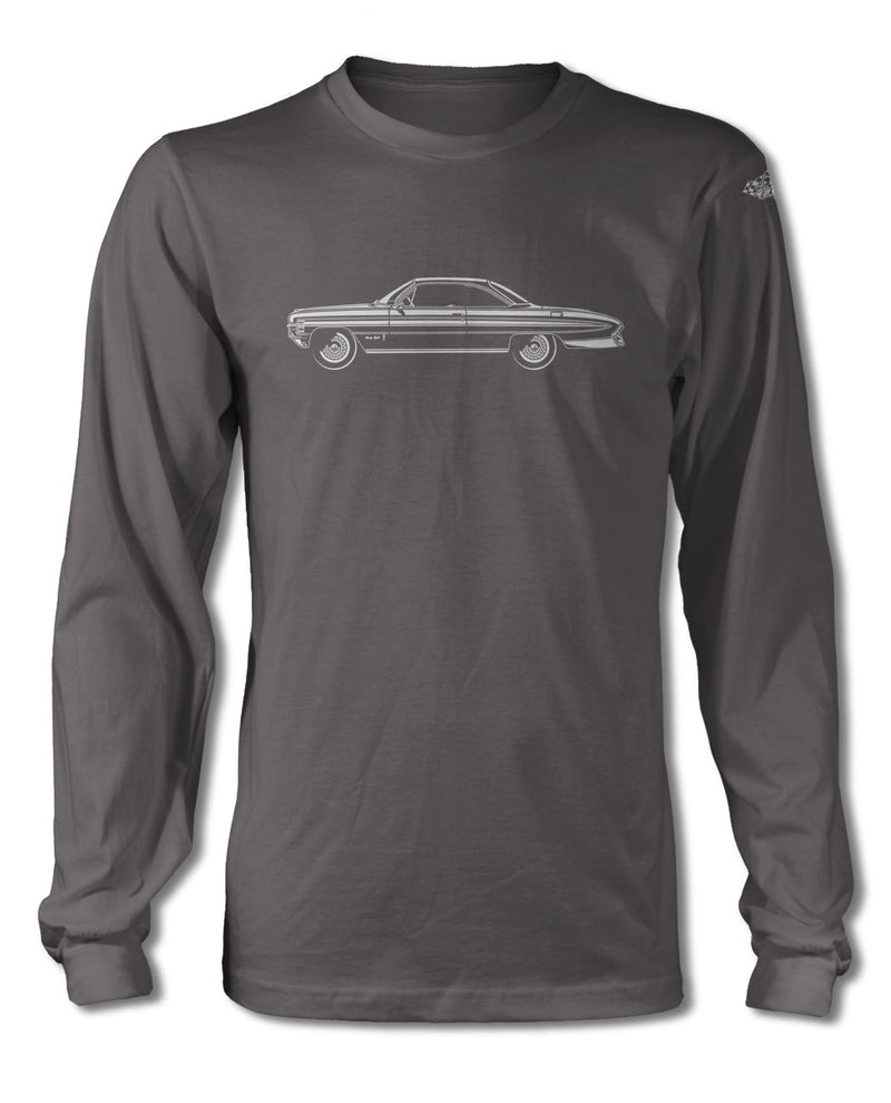 1961 Oldsmobile 98 Holiday Coupe T-Shirt - Long Sleeves - Side View