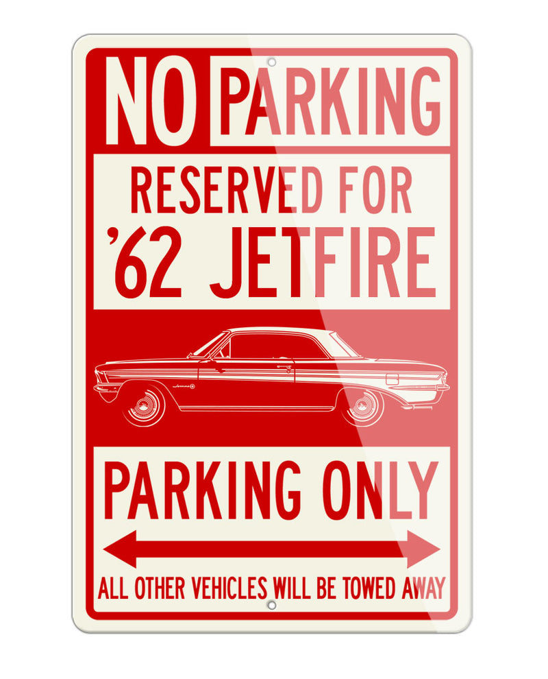 1962 Oldsmobile Jetfire Coupe Reserved Parking Only Sign