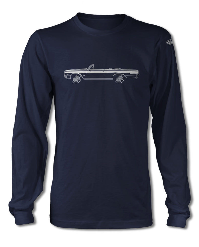 1964 Oldsmobile Cutlass 4-4-2 Convertible T-Shirt - Long Sleeves - Side View