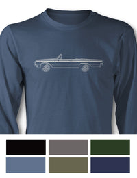 1964 Oldsmobile Cutlass Convertible T-Shirt - Long Sleeves - Side View