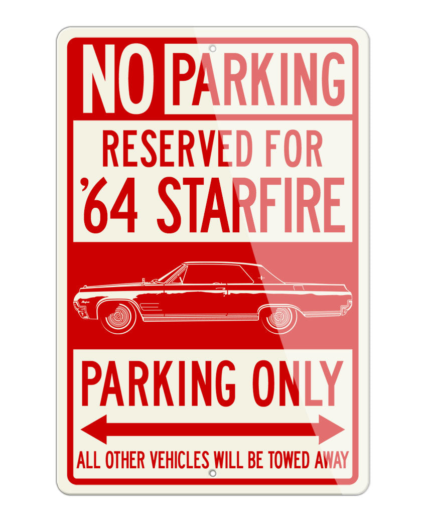 1964 Oldsmobile Starfire Coupe Reserved Parking Only Sign