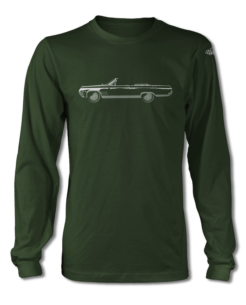 1964 Oldsmobile Starfire Convertible T-Shirt - Long Sleeves - Side View