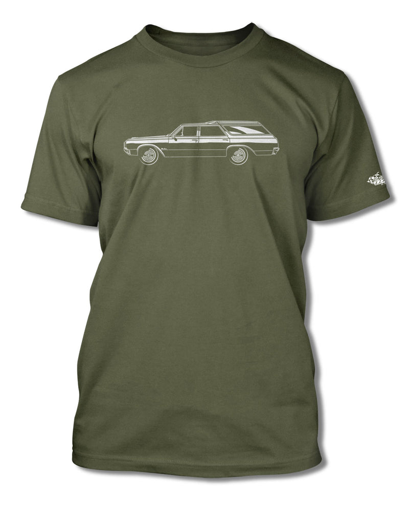1964 Oldsmobile Vista Cruiser Station Wagon T-Shirt - Men - Side View