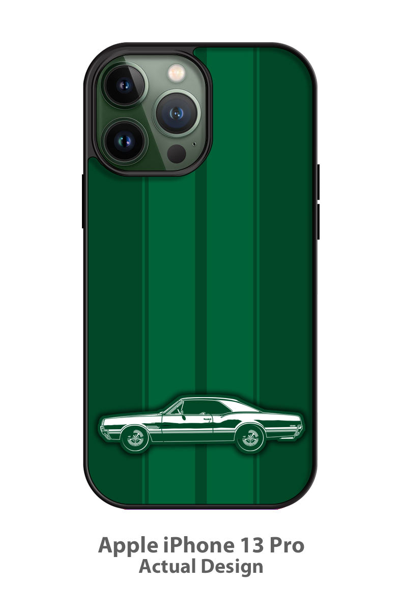 1966 Oldsmobile Cutlass 4-4-2 Coupe Smartphone Case - Racing Stripes