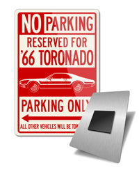 1966 Oldsmobile Toronado Reserved Parking Fridge Magnet