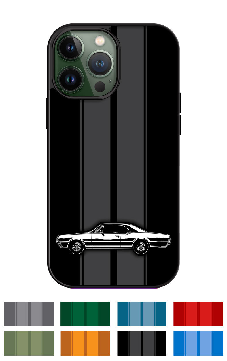 1967 Oldsmobile Cutlass 4-4-2 Coupe Smartphone Case - Racing Stripes